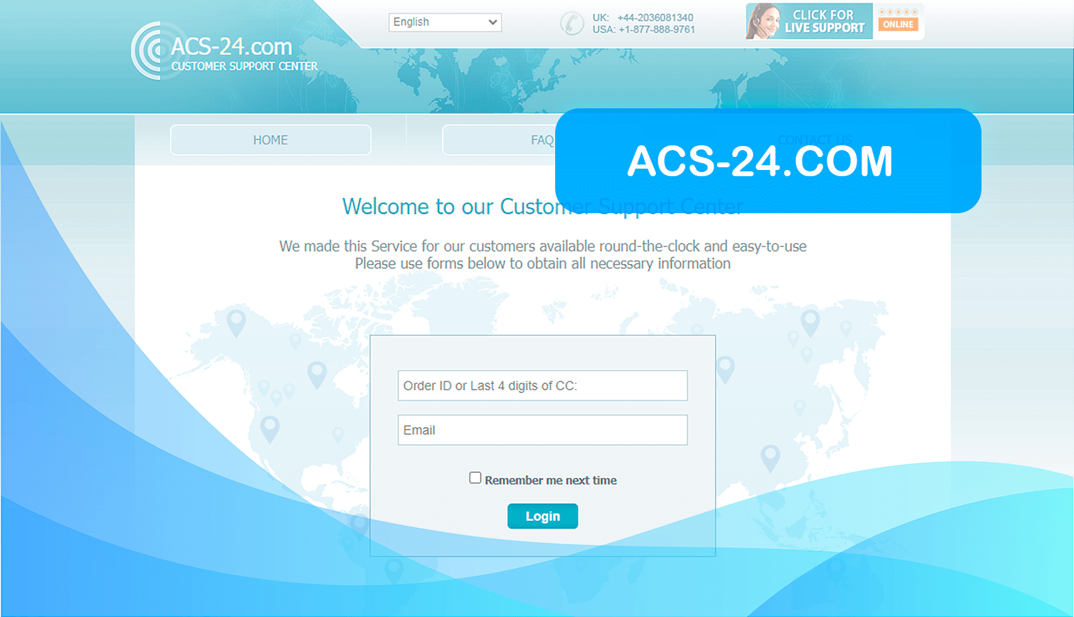 ACS-24.com - Reorder & Discount :